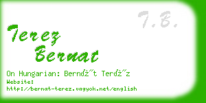 terez bernat business card